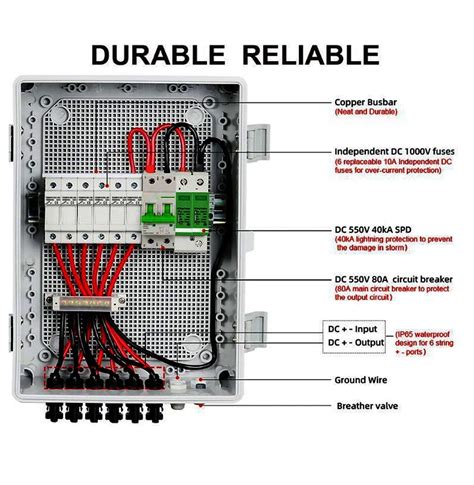 8 string pv junction box|JUNCTION BOX 8 STRINGS 80A 1000VDC MO .